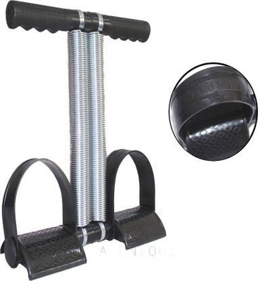 BKCFREEZE HIGH QUALITY STEEL DOUBLE SPRING TUMMY TRIMMER BLACK Ab Exerciser(Black)