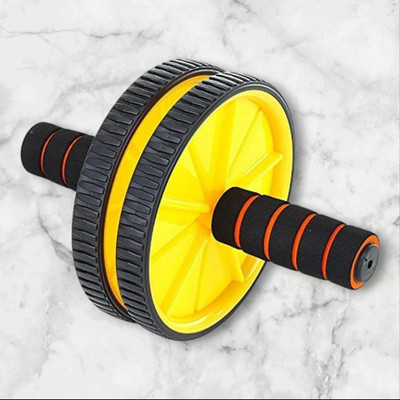 zxxxt Fitness AB Wheel / AB Roller Dual Wheel Core Trainer_141 Ab Exerciser(Yellow)