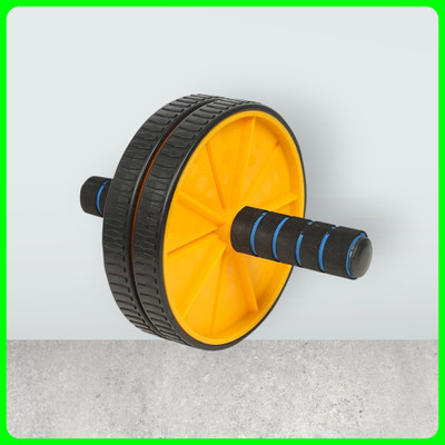 zxxxt Fitness AB Wheel / AB Roller Dual Wheel Core Trainer_1074 Ab Exerciser(Yellow)