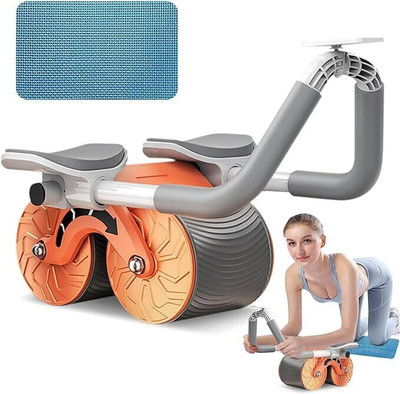 Fitfun Automatic Rebound Abdominal Wheel,Fitness Roller Exercise Wheel Ab Exerciser(Multicolor)