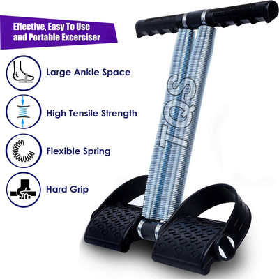 Owlix Ab Builder and Tummy Trimmer Ab Pull Exerciser Body Trimmer Keep Body Fit Slim Ab Exerciser(Black)