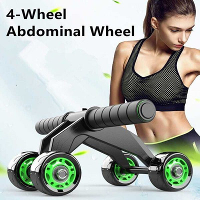IRONCORE 4-Wheels AB Roller Wheel Ab Exerciser(Multicolor)