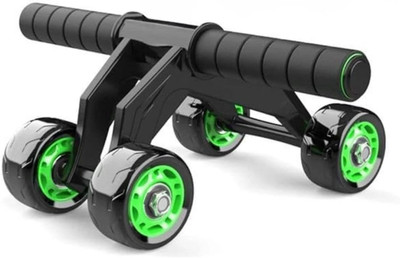 Shopeleven 4 Wheel Ab Wheel Roller Ab Exerciser(Green)