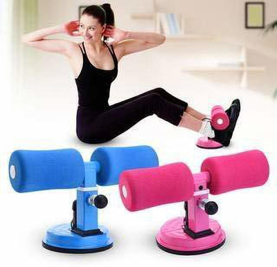WAIRIT Sit-ups and Push-ups Assistant Device Lose Weight Gym Workout Sit-up Bar W269 Ab Exerciser(Black)