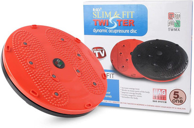 LIVOX Tummy Twister Accu-pressure Rotating disc (Unisex) - Red Ab Exerciser(Multicolor)