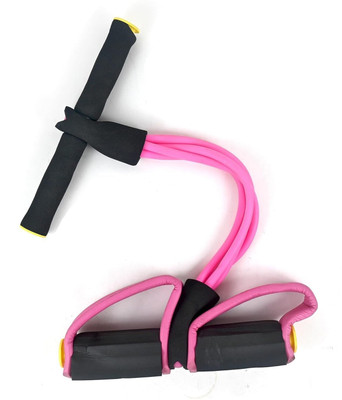 GrowStep Tummy Trimmer Ab Exerciser –Resistance Pull Rope for Home Workout |Body Toner Ab Exerciser(Black, Pink)