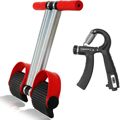 LatinX RED DOUBLE SPRING HAND GRIP Ab Exerciser(Red)