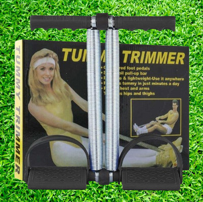 KKNTERPRISE TUMMY TRIMMER HOME GYM FITNSS DOUBLE SPRING Ab Exerciser 26 Ab Exerciser(Black)
