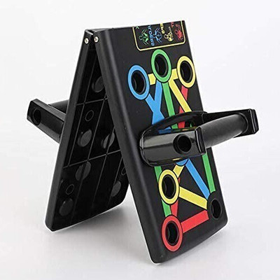 REGIME Push Up Rack Board 9 in 1 Workout Push-up Stands Board Push-up board Ab Exerciser Ab Exerciser(Multicolor)