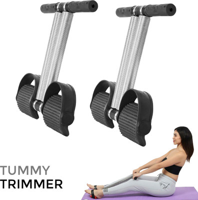 Manogyam 2PC new&affective Tummy Trimmer with Double Spring for Burn Calories&Tone Muscle Ab Exerciser(Black)