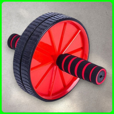 zxxxt Fitness AB Wheel / AB Roller Dual Wheel Core Trainer_872 Ab Exerciser(Red)