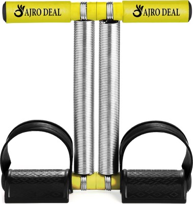 AJRO DEAL Tummy Trimmer Stomach and Weight Loss Equipment -Double Spring (Black) Ab Exerciser(Yellow)
