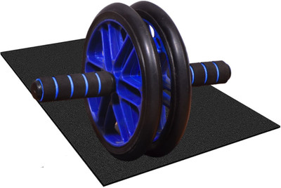 la mod Ab Wheel Roller With Knee Mat Ab Exerciser(Black, Blue)