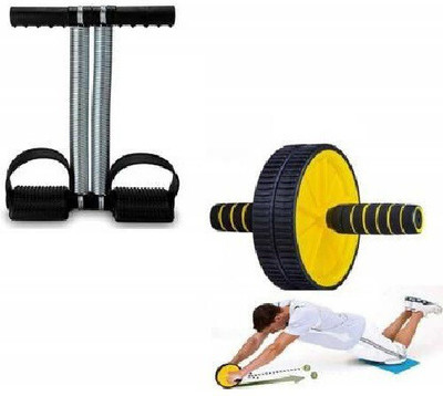 gamers hub Abs Roller Wheel Abdominal & Tummy Trimmer Ab Exerciser Ab Exerciser Ab Exerciser(Multicolor)