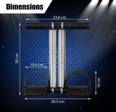 gamers hub Tummy Trimmer with Double Spring for Burn Calories & Tone Muscles Ab Exerciser(Black)