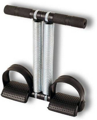 FITNESSDEALS DOUBLE SPRING ADVANCED TUMMY TRIMMER FOR HOME AND GYM EQUIPMENT Ab Exerciser(Black, Silver)