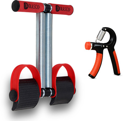 RASCO Red belt with Red Rshape Ab Exerciser(Multicolor)