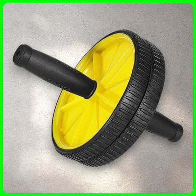 zxxxt Fitness AB Wheel / AB Roller Dual Wheel Core Trainer_873 Ab Exerciser(Yellow)