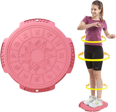 Shopeleven Tummy Twister Exercise Machine Magnet Balance Rotating Board Waist Twisting Ab Exerciser(Pink)