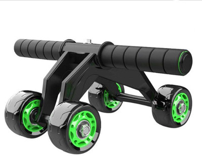 NAVER Fitness Ab Roller 4 Wheel Exercise Equipment for Home, Gym with knee mat (Multi) Ab Exerciser(Multicolor)
