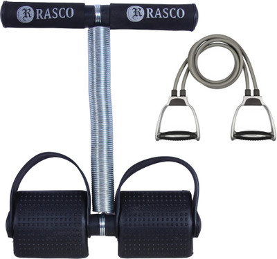 RASCO Single Spring AB Exerciser Black with Tonning Tube Ab Exerciser(Black, Grey)