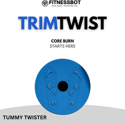 FITNESSBOT TrimTwist Tummy Twister | Ab Slimming, Core Training & Weight Loss Equipment Ab Exerciser(Blue)