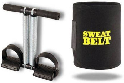 Street Fit Tummy Trimmer With Sweat Belt Combo Ab Exerciser(Multicolor, Red)