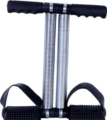 DHEER double spring tummy trimmer Ab Exerciser(Silver, Black)