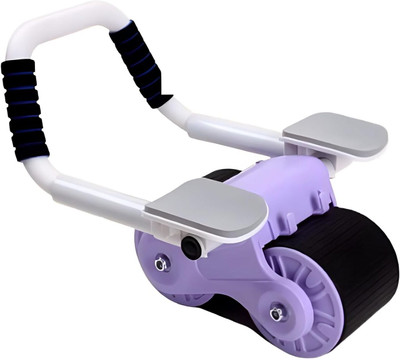 HOMETIC Intelligent Core Abdominal Wheel with Elbow Support Timer Ab Exerciser(Purple)