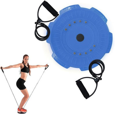 Shopeleven Tummy Twister With Toning Tube Waist Twisting Disc for Home Gym Workout Exercise Ab Exerciser(Blue)