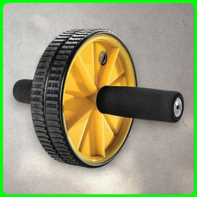 zxxxt Fitness AB Wheel / AB Roller Dual Wheel Core Trainer_867 Ab Exerciser(Yellow)
