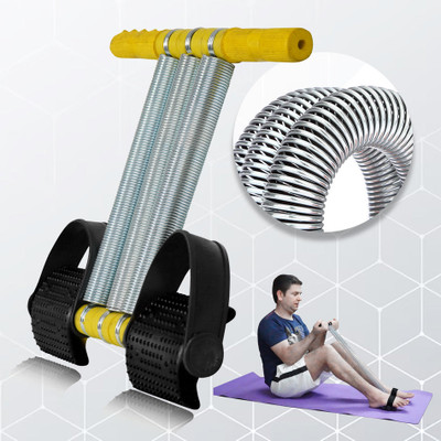Athlian Triple Spring Tummy Trimmer Abdominal Exerciser & Full Body Workout Ab Exerciser(Yellow)