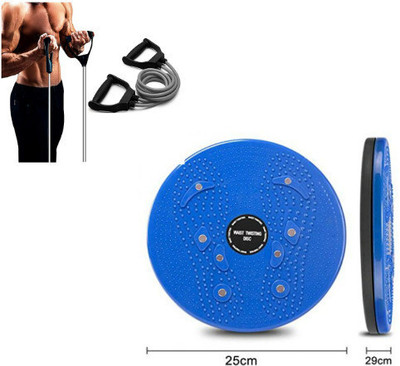 HOC Combo Body Shaper Tummy Twister With Double Toning Tube for unisex Ab Exerciser(Multicolor)