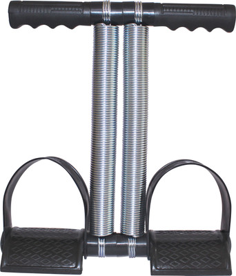 Battlestar Double Spring Combo Double Tube Resistance Band Ab Exerciser (GREY) Ab Exerciser Ab Exerciser(Multicolor)