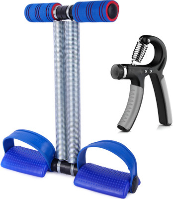 Cool Buddyzz Double Spring Tummy Trimmer Hand Gripper Ab Exerciser(Blue)