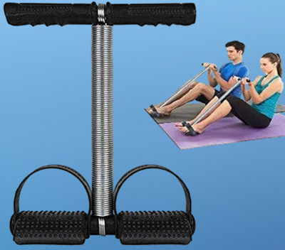 Krasava Single Spring Tummy Trimmer Abs & Core Exerciser for home, Gym Ab Exerciser(Silver, Black)