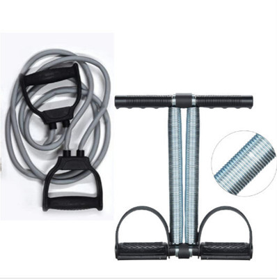 HOC Tummy Trimmer + Resistance band Toning Tube Ab Exerciser Home Gym Workouts Ab Exerciser(Black)