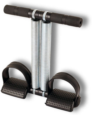 LIVOX Abs Tummy Trimmer With DOUBLE Steel Spring Burn Off Calories & Tone Your Muscles Ab Exerciser(Black, Silver)