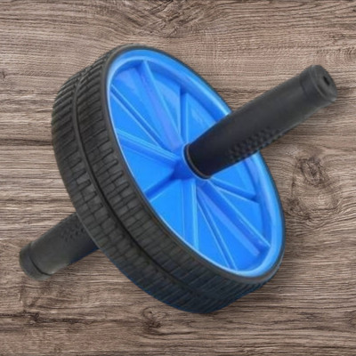zxxxt Fitness AB Wheel / AB Roller Dual Wheel Core Trainer_82 Ab Exerciser(Black, Blue)