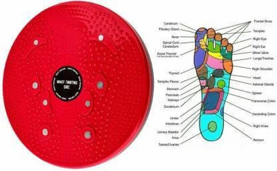 gamers hub YOGA FIT Twist Waist Aerobic Exercise Fitness Ab Exerciser (Red) Ab Exerciser(Red)