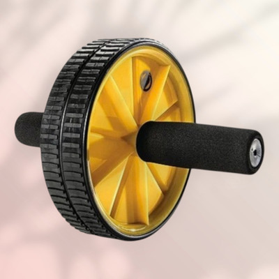 zxxxt Fitness AB Wheel / AB Roller Dual Wheel Core Trainer_517 Ab Exerciser(Yellow)