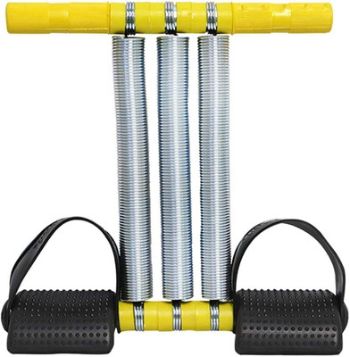 GJSHOP Triple Spring Tummy Trimmer Unisex Gym Home Exercise Workout Equipment Leg Ab Exerciser(Yellow, Black)