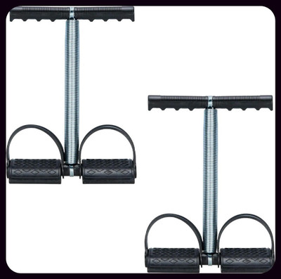 Athlian New_Set of 2 Single Spring Tummy Trimmers - Ab Exercise Equipment Ab Exerciser(Black)