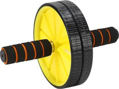 BKCFREEZE Roller with Knee Pad Ab Exerciser (Black, Yellow) Ab Exerciser(Multicolor)