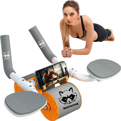 Mynxe Automatic Rebound Ab Abdominal Exercise Roller Wheel Ab Exerciser(Orange)