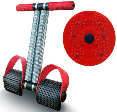 GJSHOP Tummy Trimmer with Twister Dual Spring Ab Exerciser & Core Trainer Ab Exerciser(Multicolor)