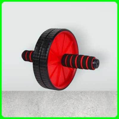 zxxxt Fitness AB Wheel / AB Roller Dual Wheel Core Trainer_1099 Ab Exerciser(Red, Black)