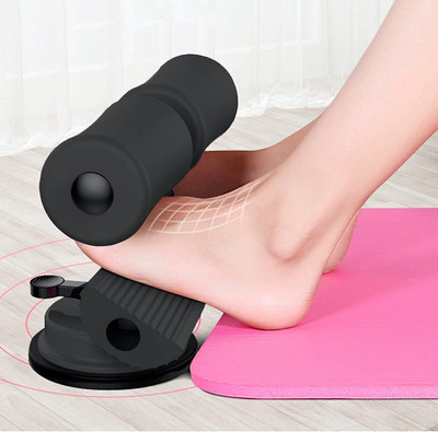 WAIRIT Sit-ups and Push-ups Assistant Device Lose Weight Gym Workout Sit-up Bar W307 Ab Exerciser(Black)