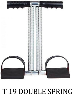 Aim Tummy Trimmer T-19 DOUBLE Steel Spring To Make 6 ABS and Good Fitness Ab Exerciser(Black)