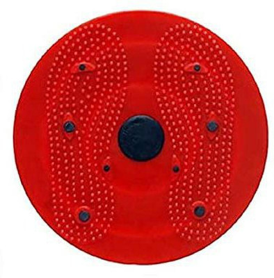 DHEER Tummy Twister A DynamicBody Balancing DiscSolidPlastic Red ColorAbExerciser(Red) Ab Exerciser(Red)
